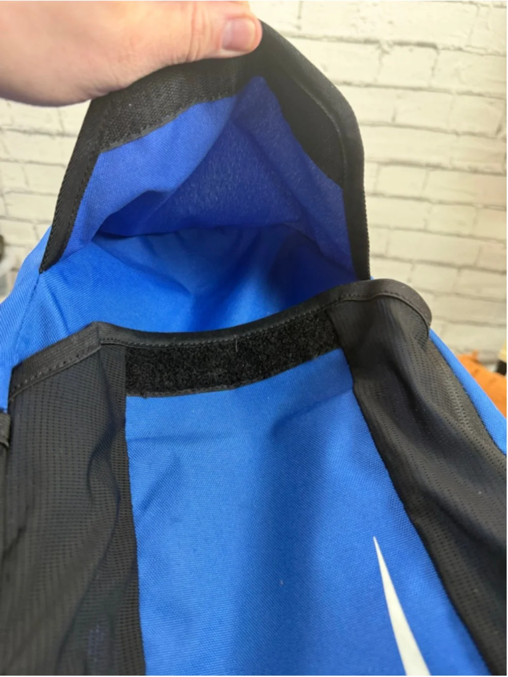 Nike Backpack Academy Blue Black Backpack Gym Bag 19x13x4 in Book Bag